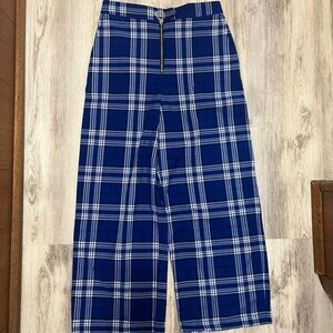 Urban Outfitter Royal Blue Plaid Pants